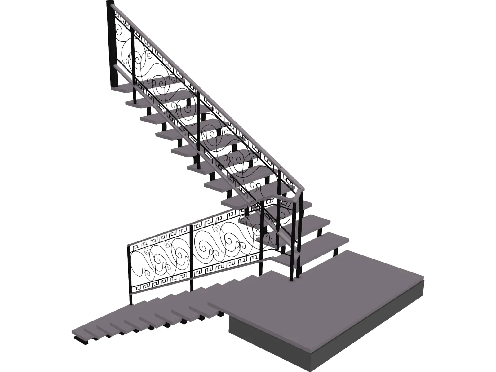 Stair 3D Model main preview
