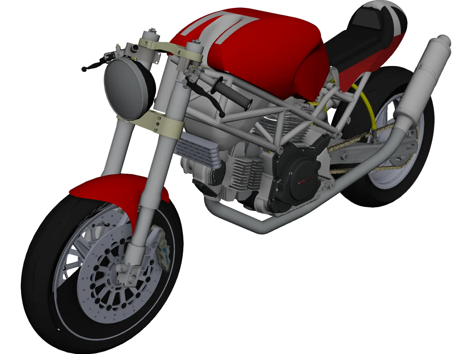 Ducati Monster 3D Model main preview