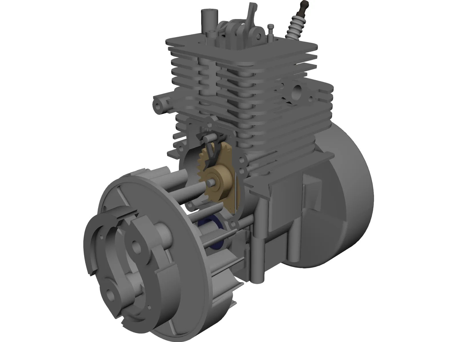 Honda GX 31 3D Model main preview