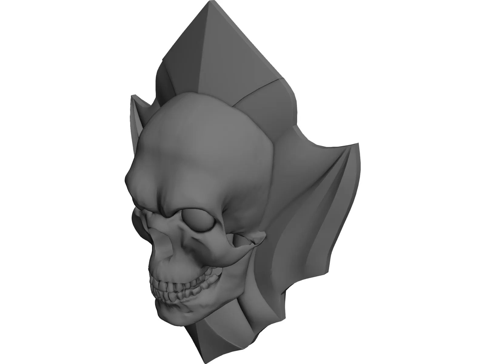 Skull Logo 3D Model main preview