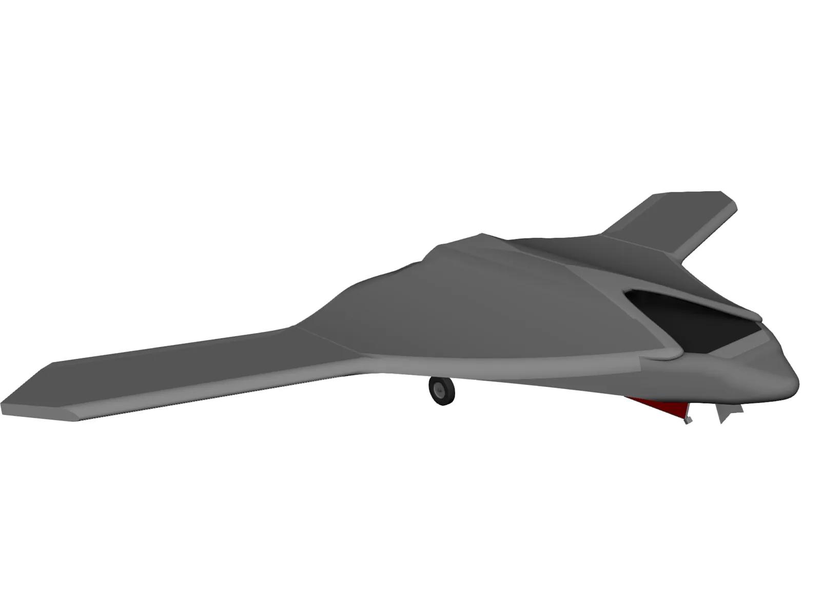 X-47B Unmanned Drone 3D Model main preview