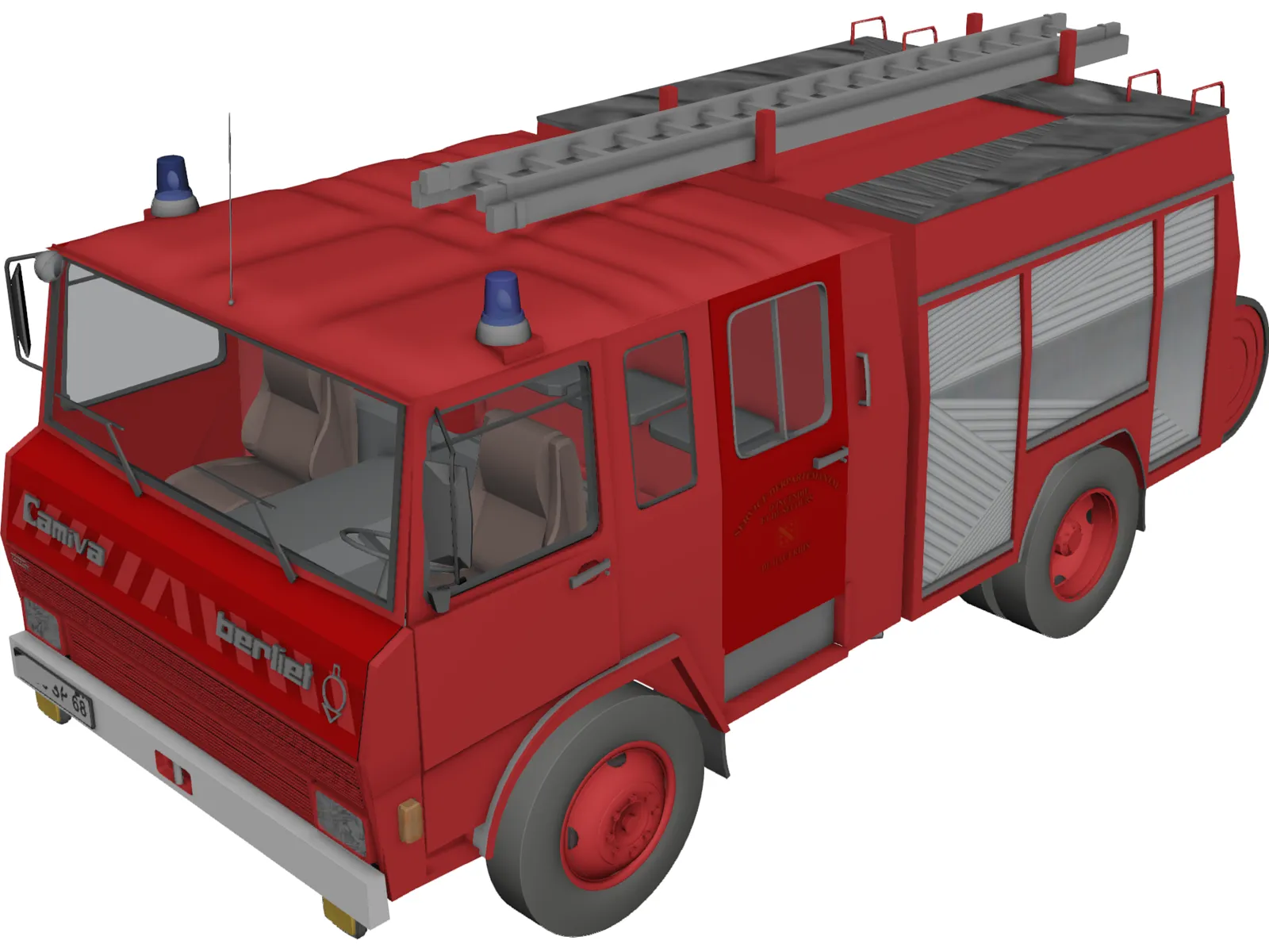Renault Camiva Berliet 770 (1981) 3D Model main preview