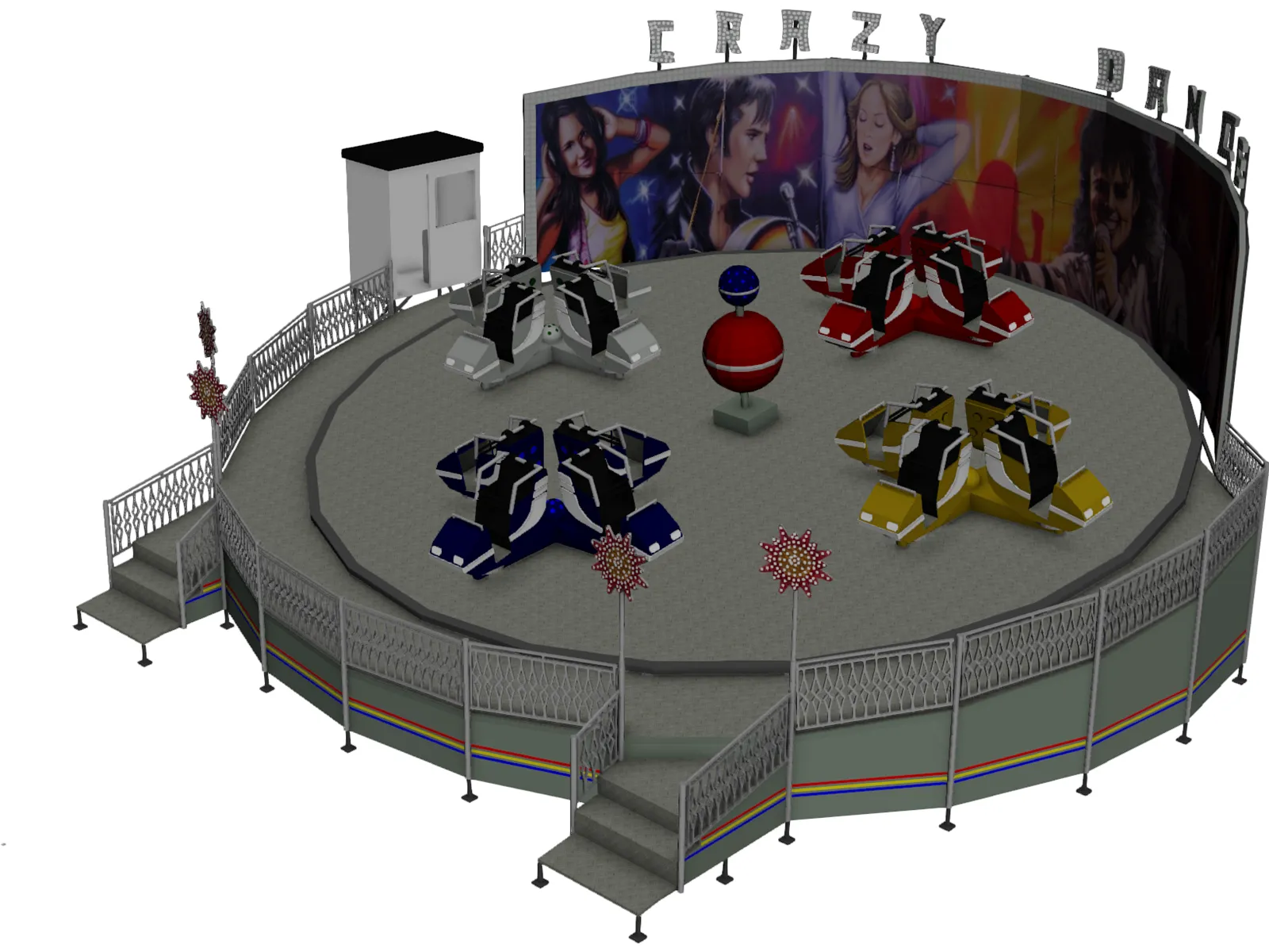 Crazy Dance 3D Model main preview