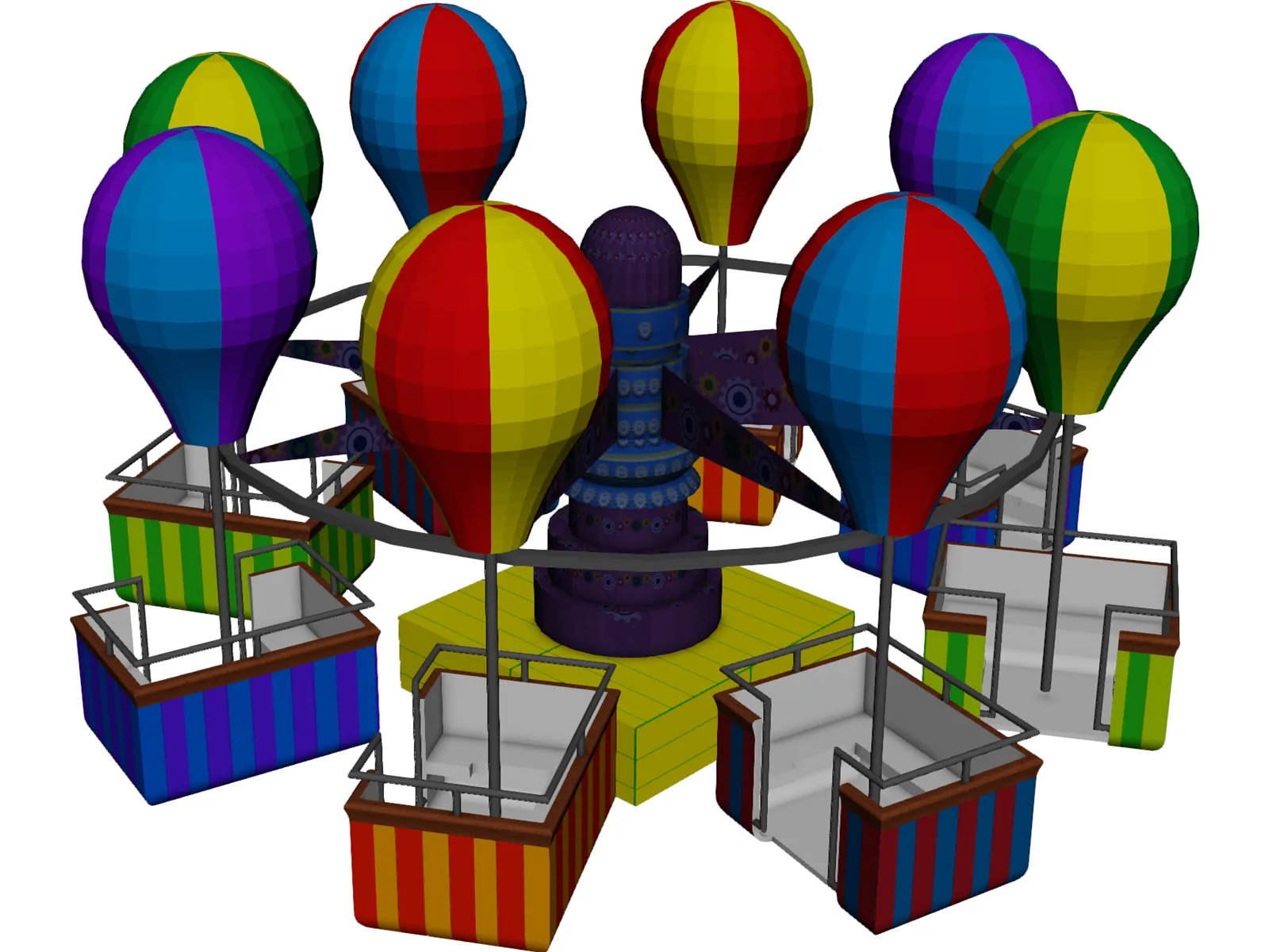 Samba Baloon 3D Model main preview