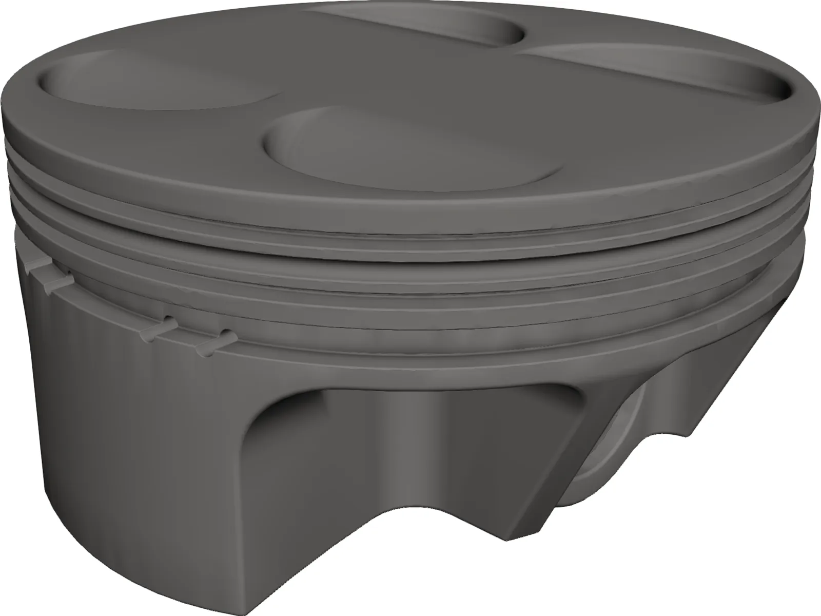 Piston Head 3D Model main preview