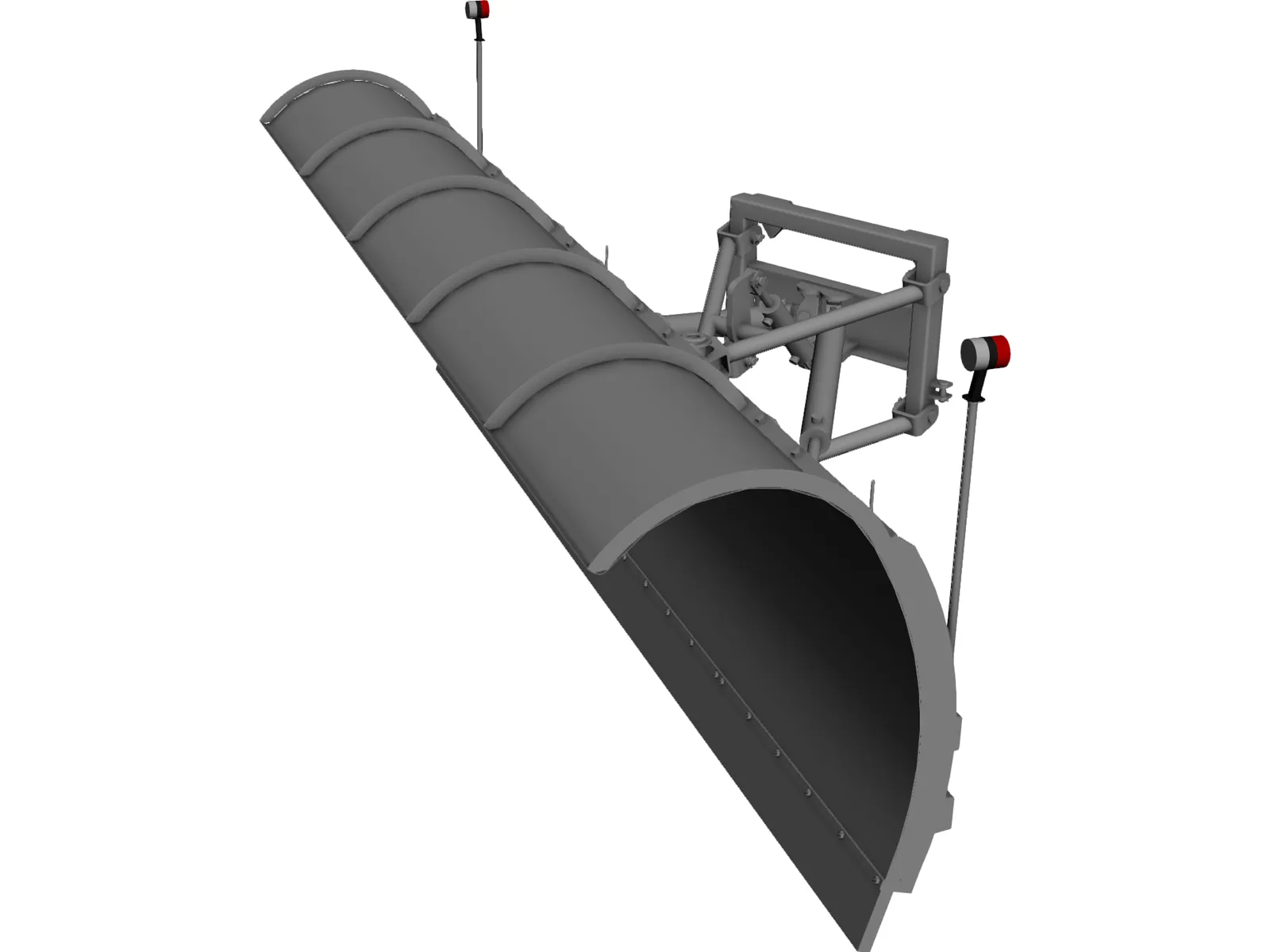 Snow Plower 3D Model main preview