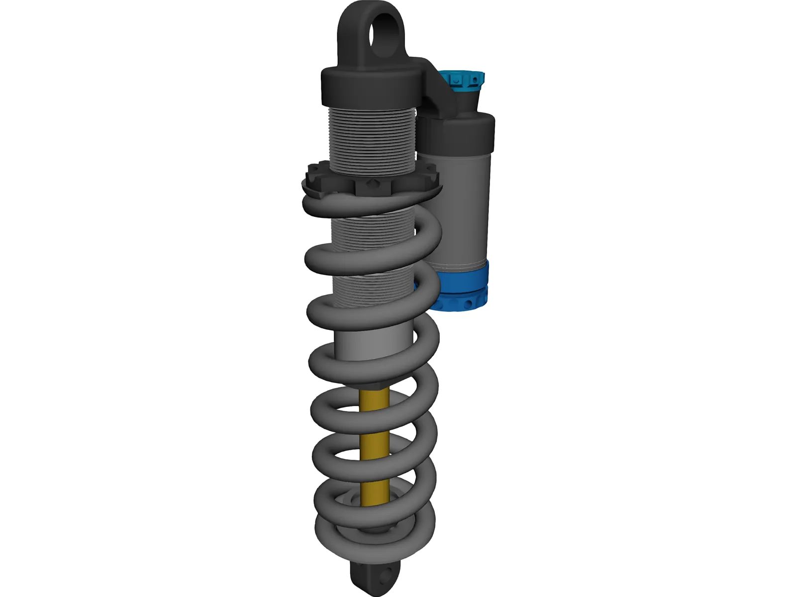 Fox Racing Shox DHX 5.0 Air Shock 3D Model main preview