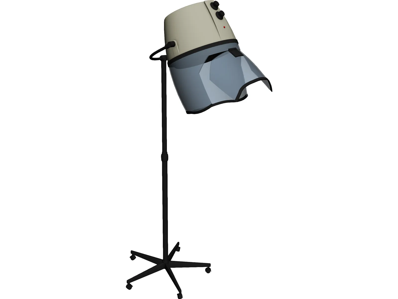 Hairdryer 3D Model main preview