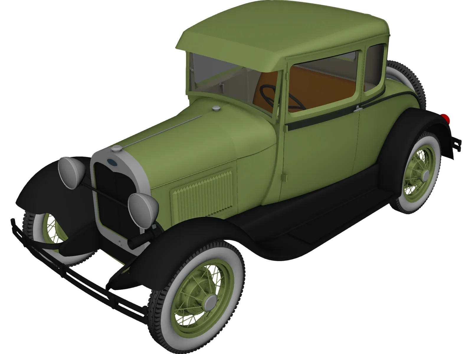 Ford Model A (1939) 3D Model main preview