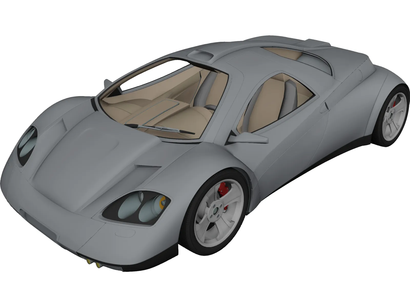 Nimble Car Concept 3D Model main preview