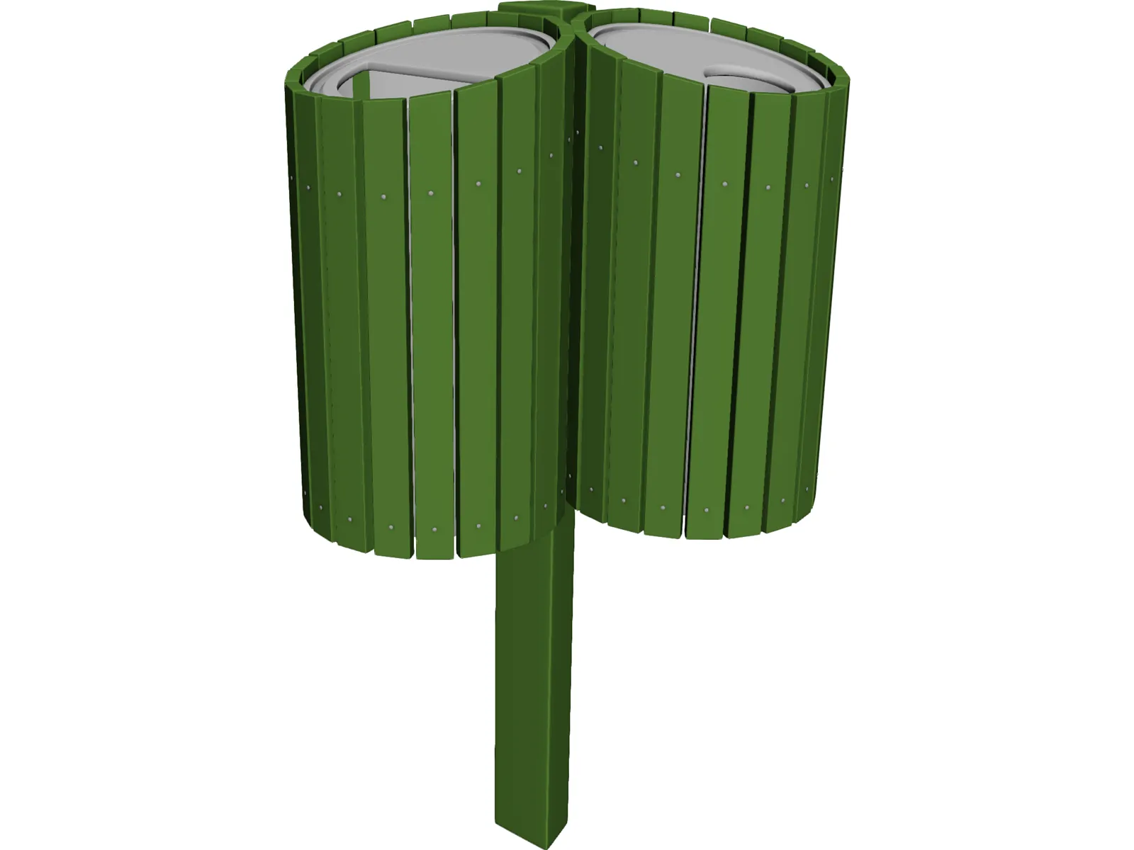 Recycle Bin 3D Model main preview