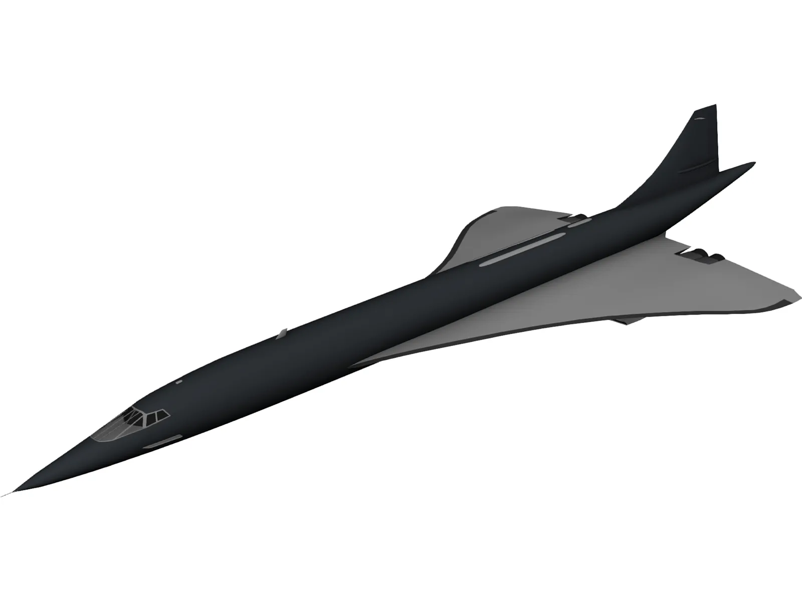 Concorde 3D Model main preview