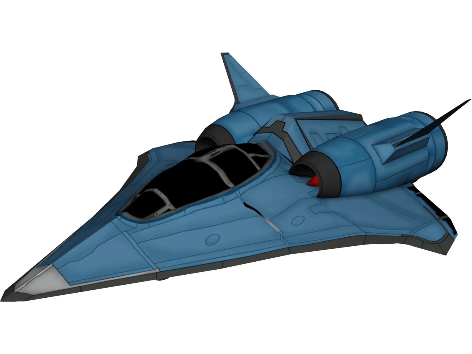 Aliens Spaceship 3D Model main preview