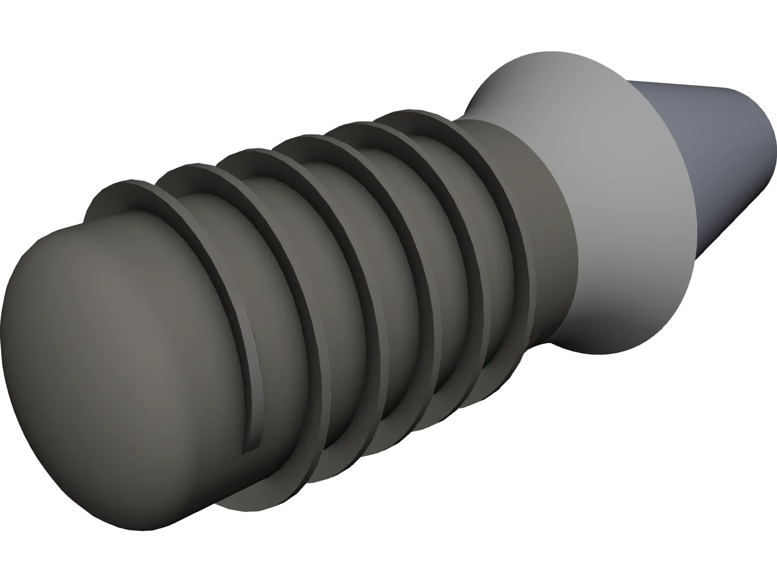 Dental Implant with Abutement 3D Model main preview