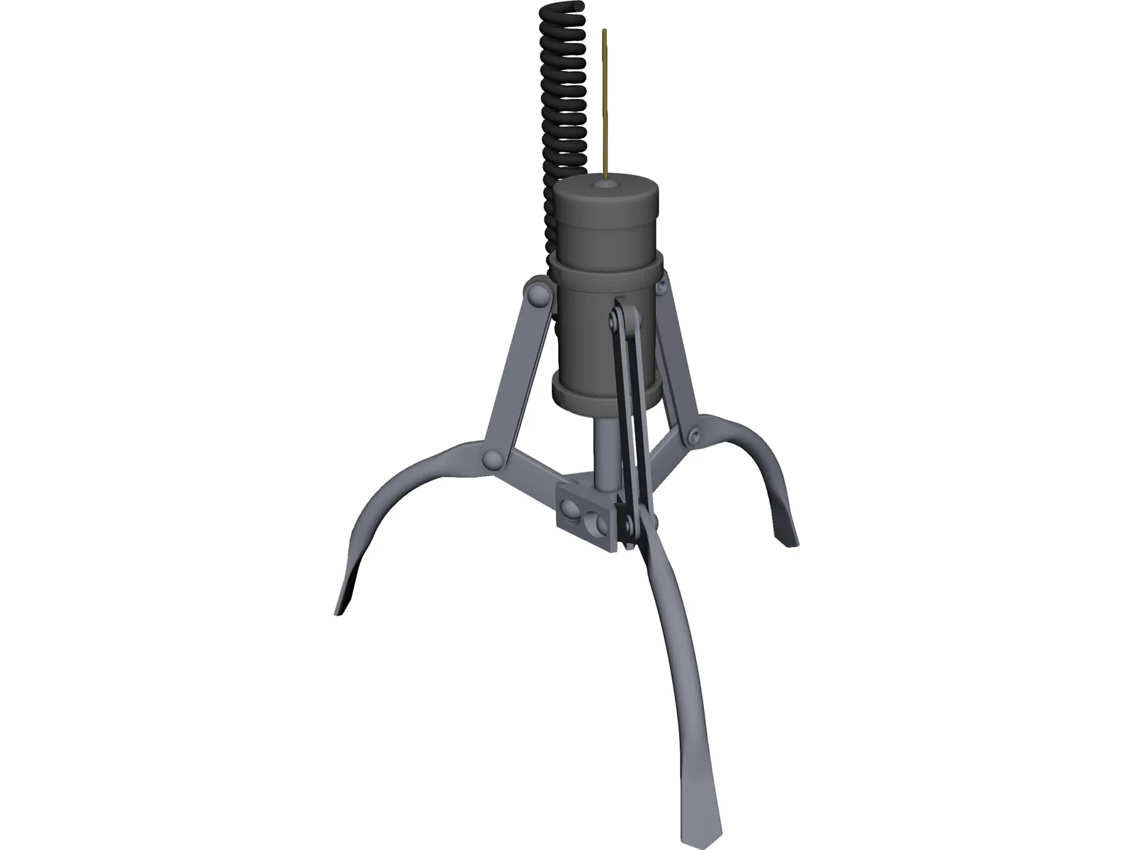 Claw Grabbing Mechanism 3D Model main preview