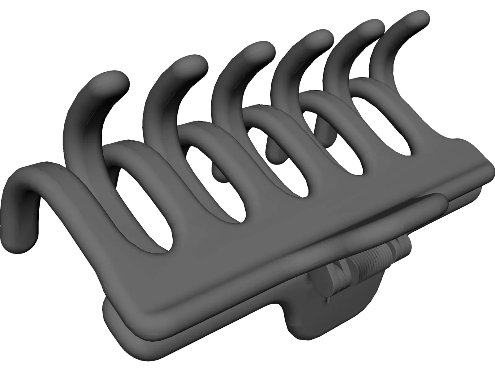 Hairclip 3D Model main preview