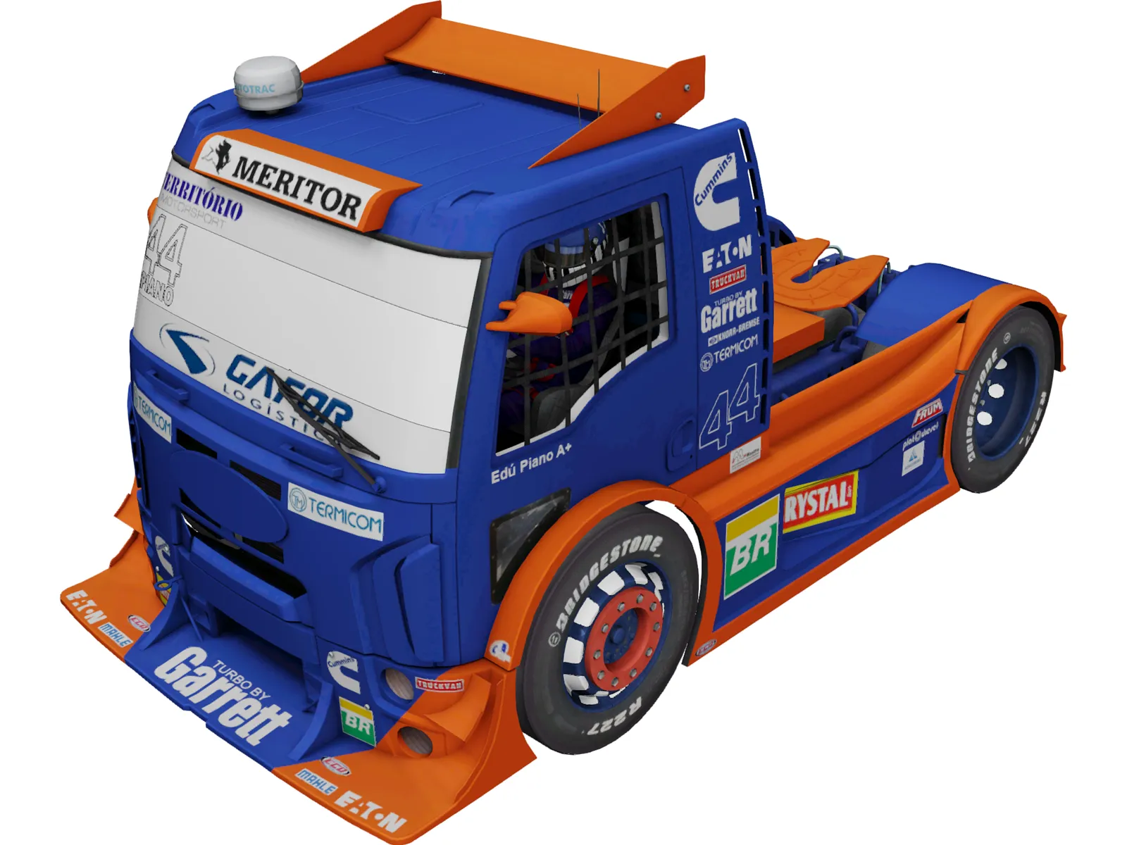 Ford Cargo Territorio Motorsport 3D Model main preview