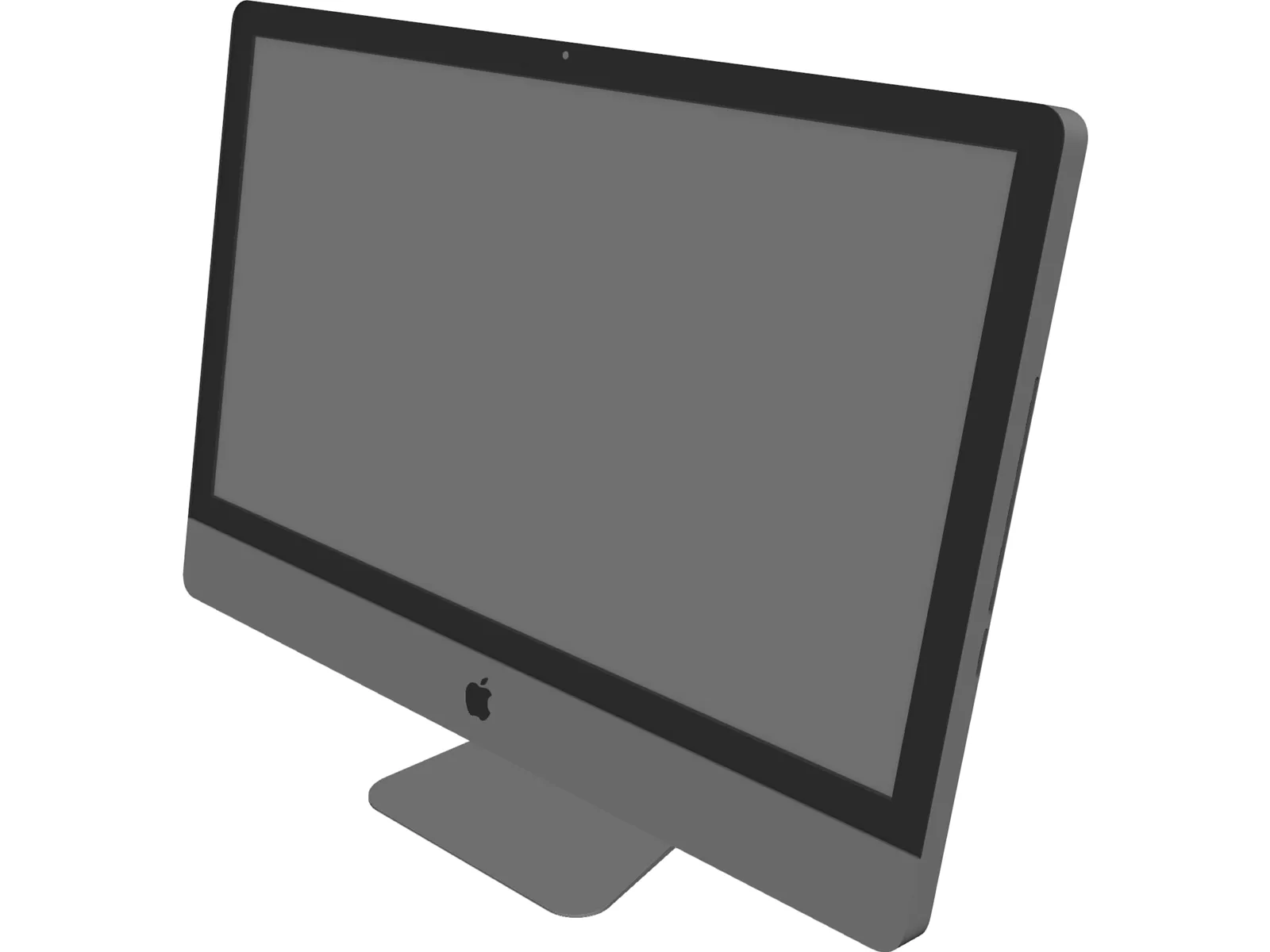 Apple iMac 27 Inch Monitor 3D Model main preview