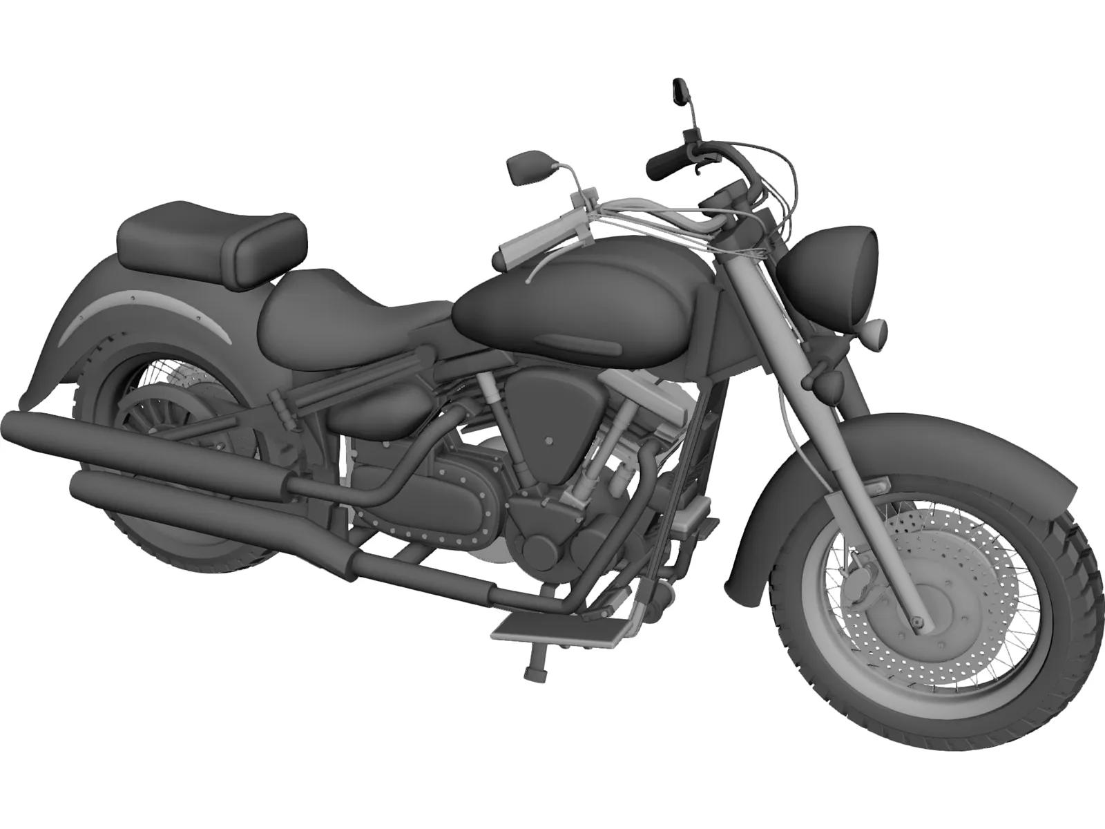 Yamaha XV1600A 3D Model main preview