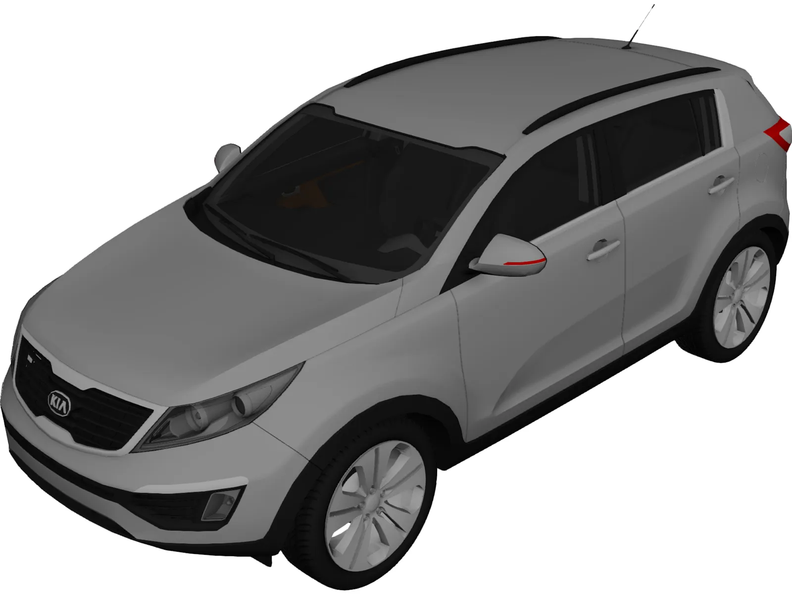 Kia Sportage (2012) 3D Model main preview