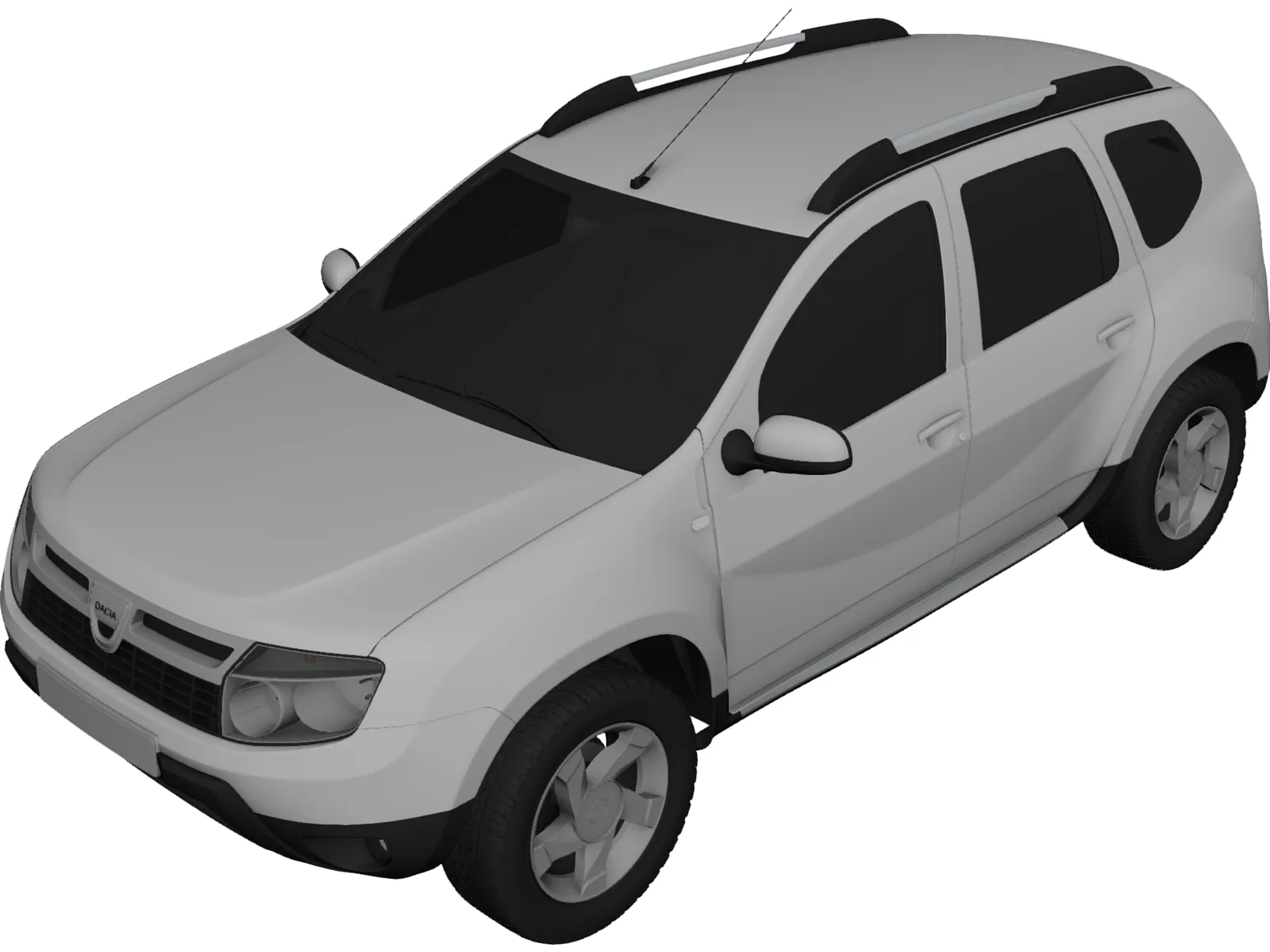 Dacia Duster (2012) 3D Model main preview