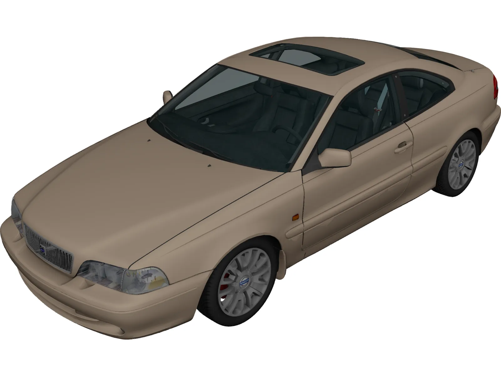Volvo C70 Coupe 3D Model main preview