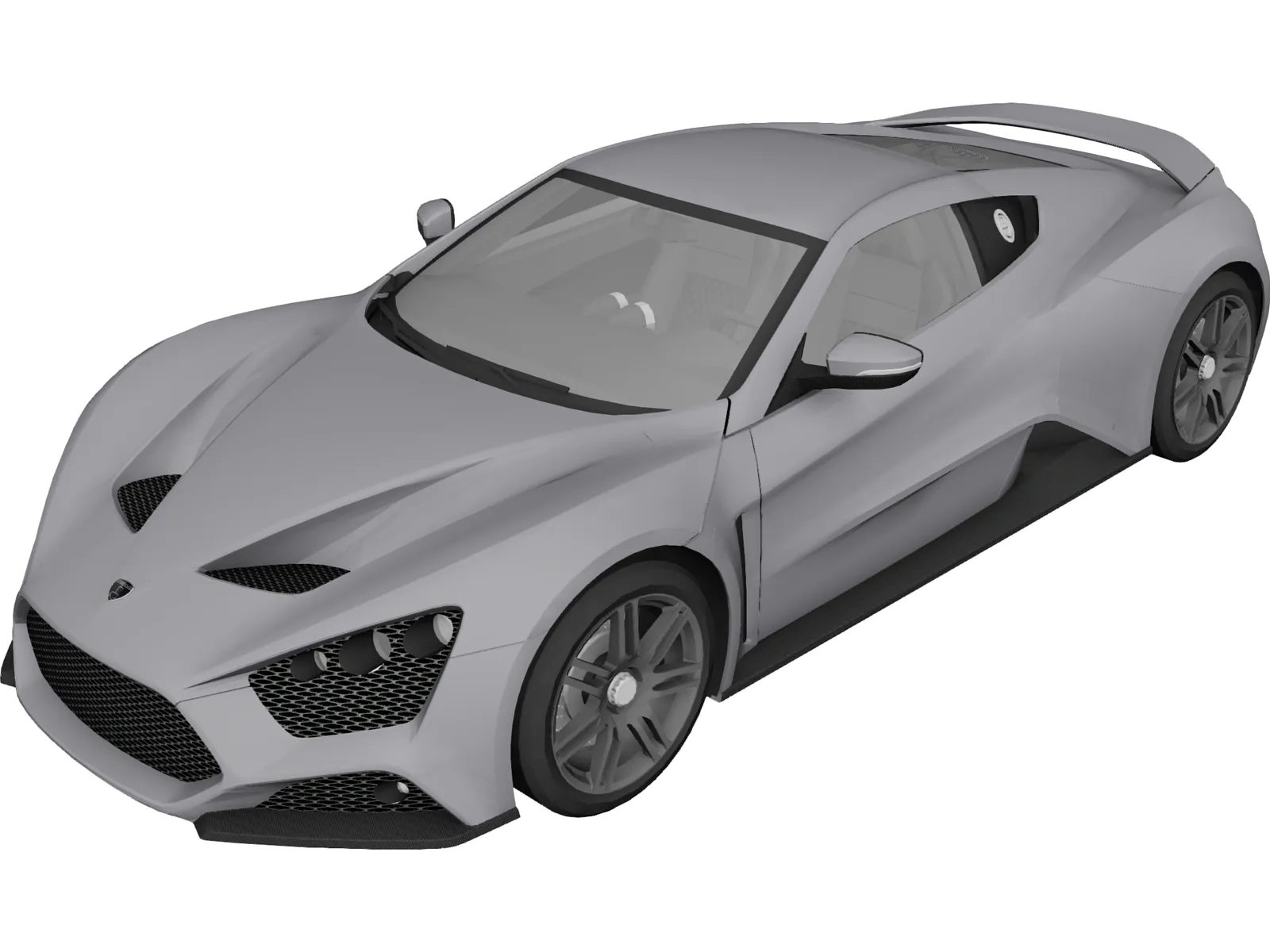 Zenvo ST1 (2010) 3D Model main preview