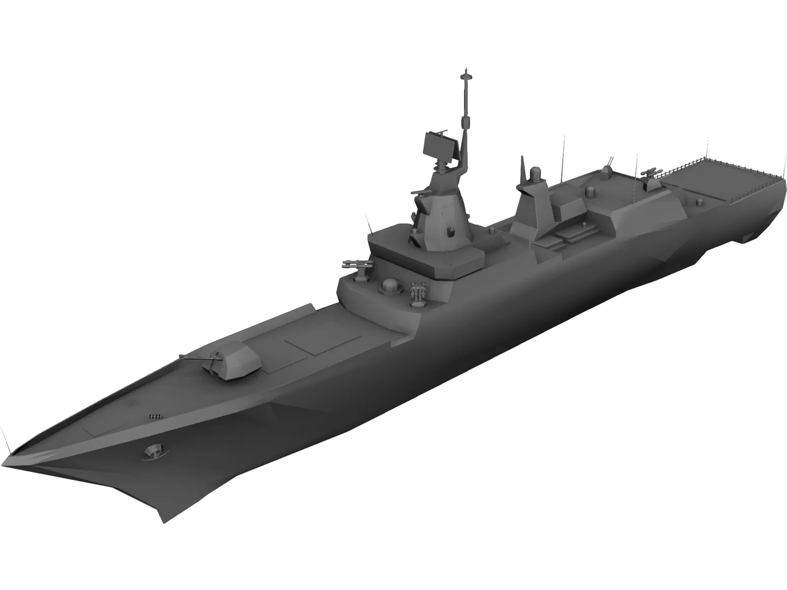 Steregushchiy Battle Ship 3D Model main preview