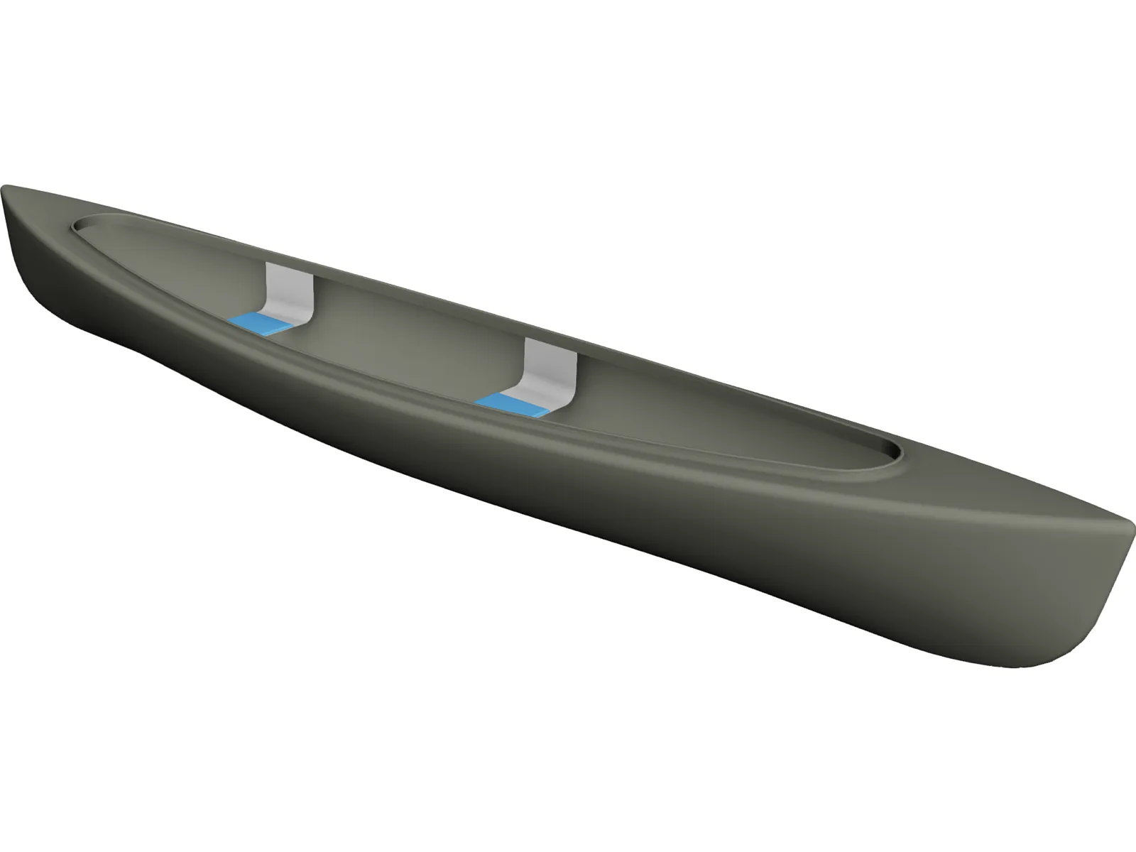 Canoe 3D Model main preview