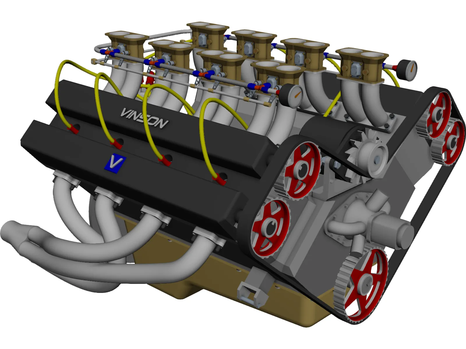 Vinson Engine 3D Model main preview