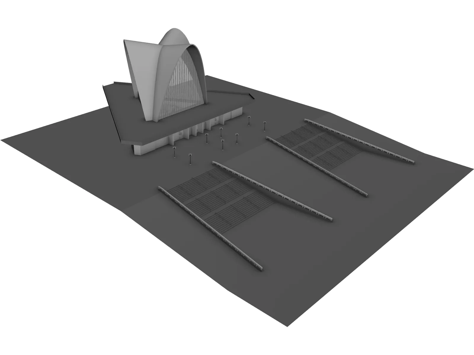 Cathedral 3D Model main preview
