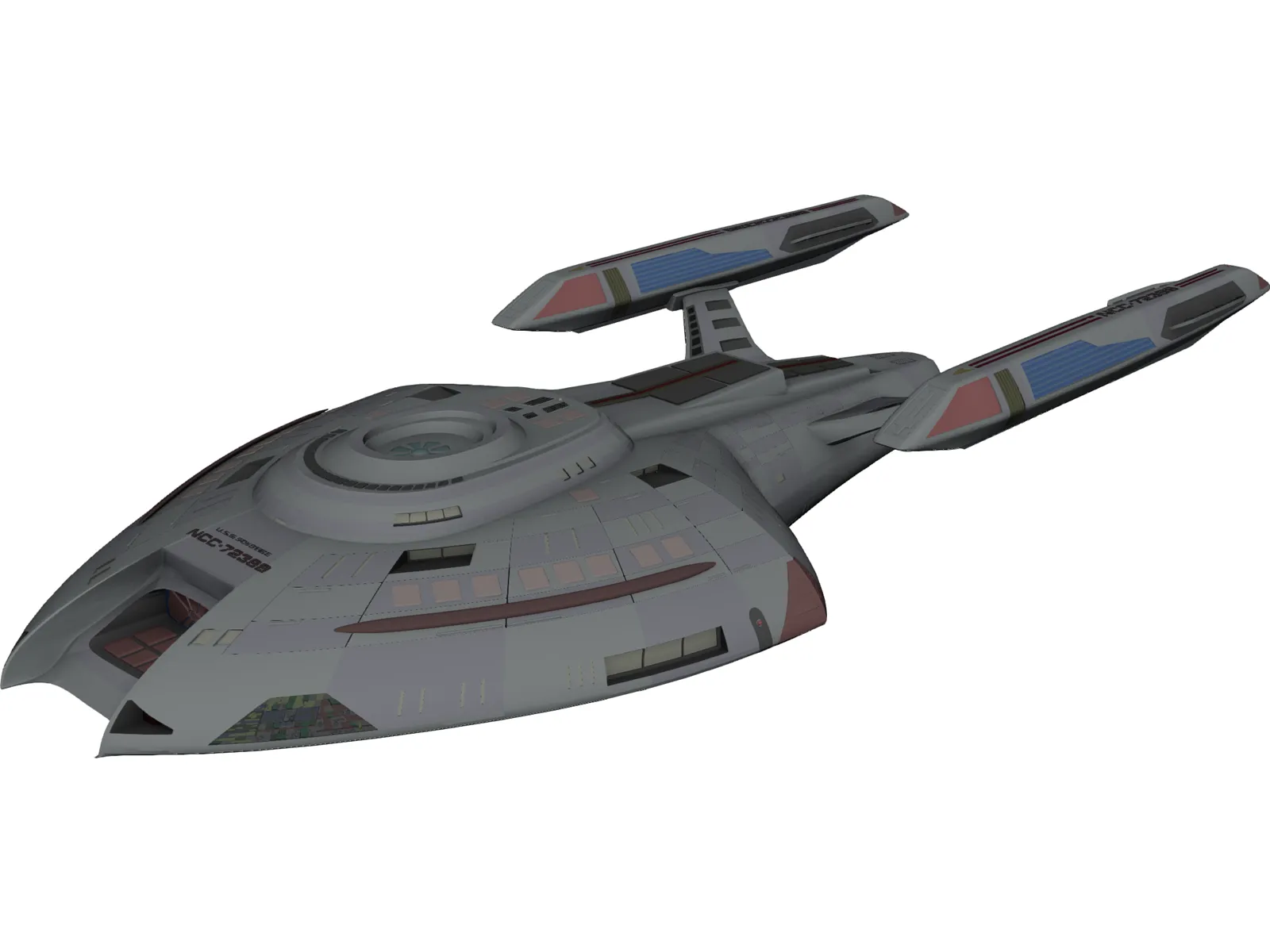 Nova Class Star Ship 3D Model main preview