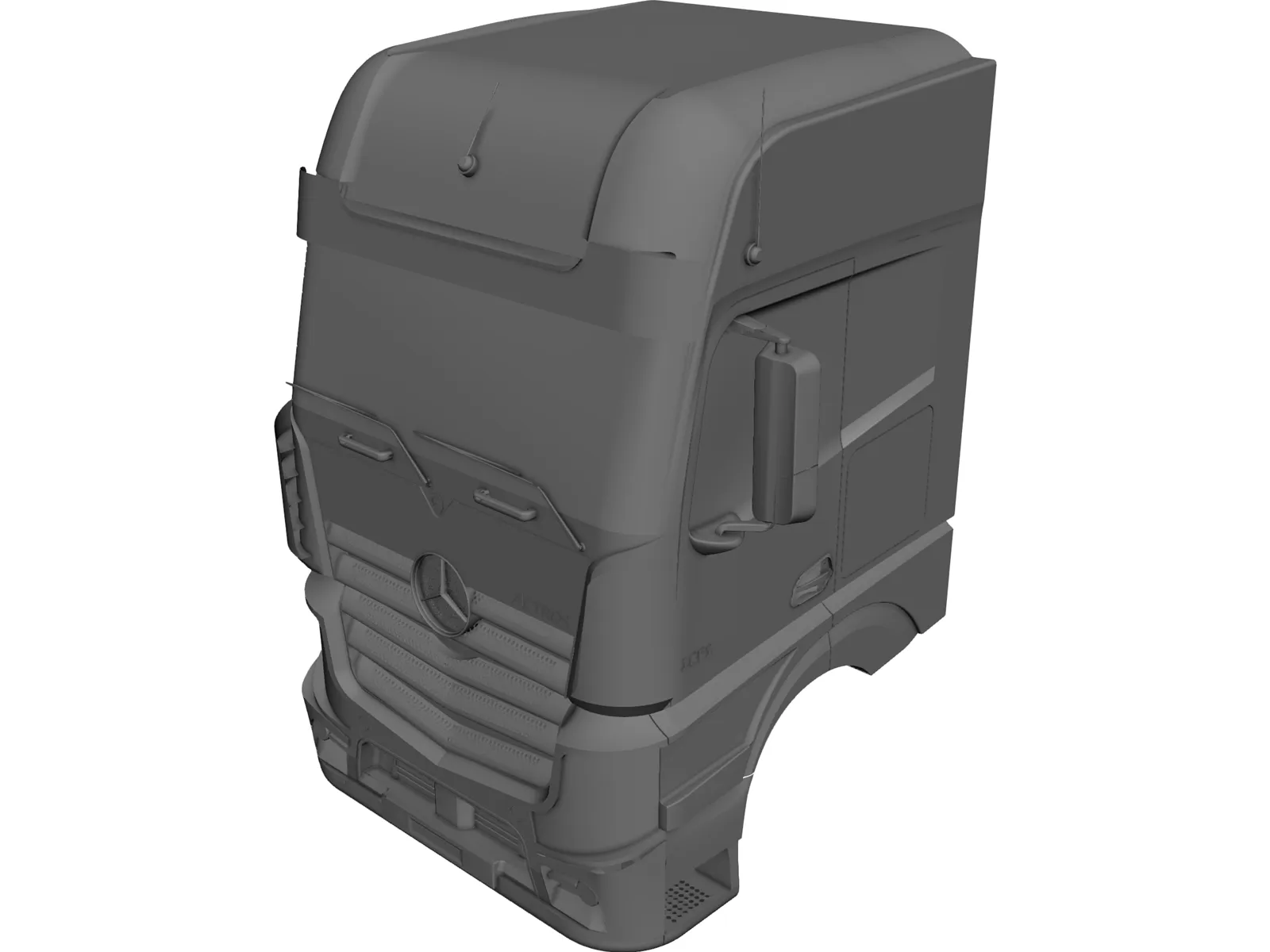 Mercedes-Benz Actros Cabin (2012) 3D Model main preview