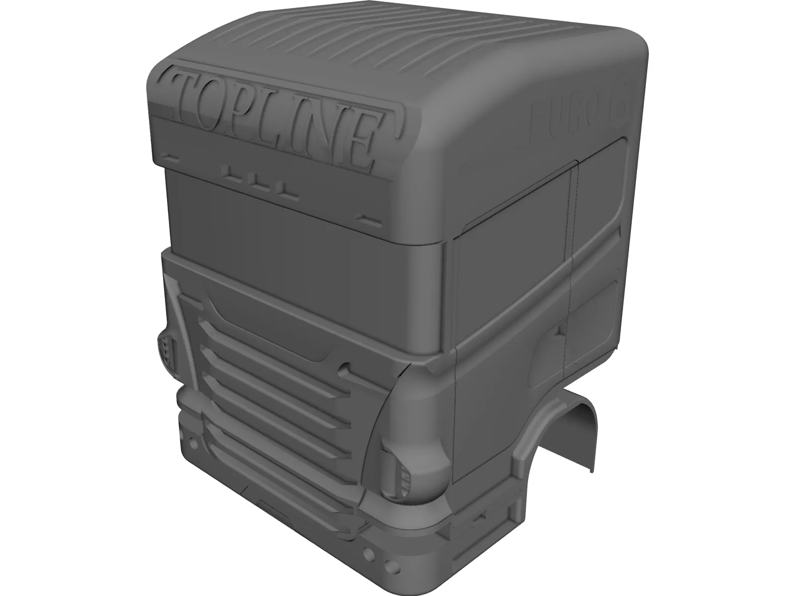Scania Topline Cabin 3D Model main preview