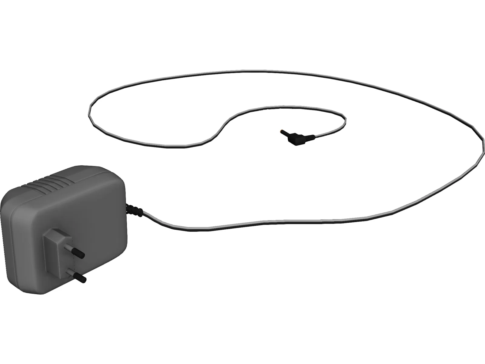 AC/DC Adapter Socket 3D Model main preview