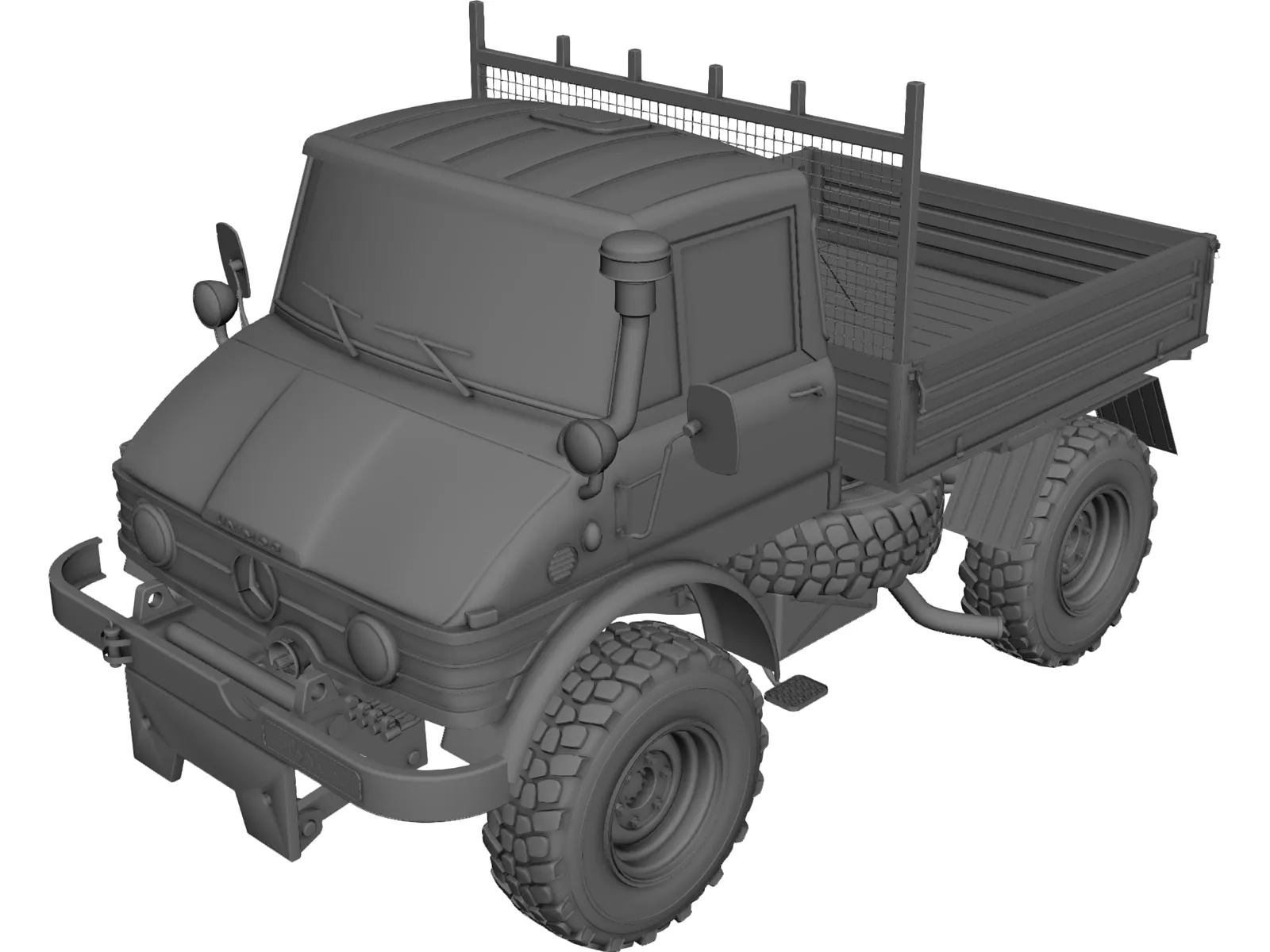 Mercedes-Benz Unimog 406 (1967) 3D Model main preview