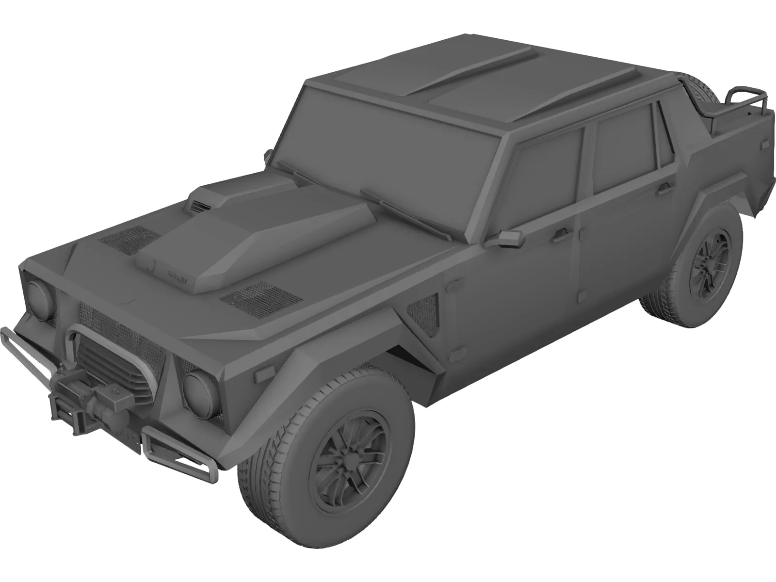 Lamborghini LM002 3D Model main preview