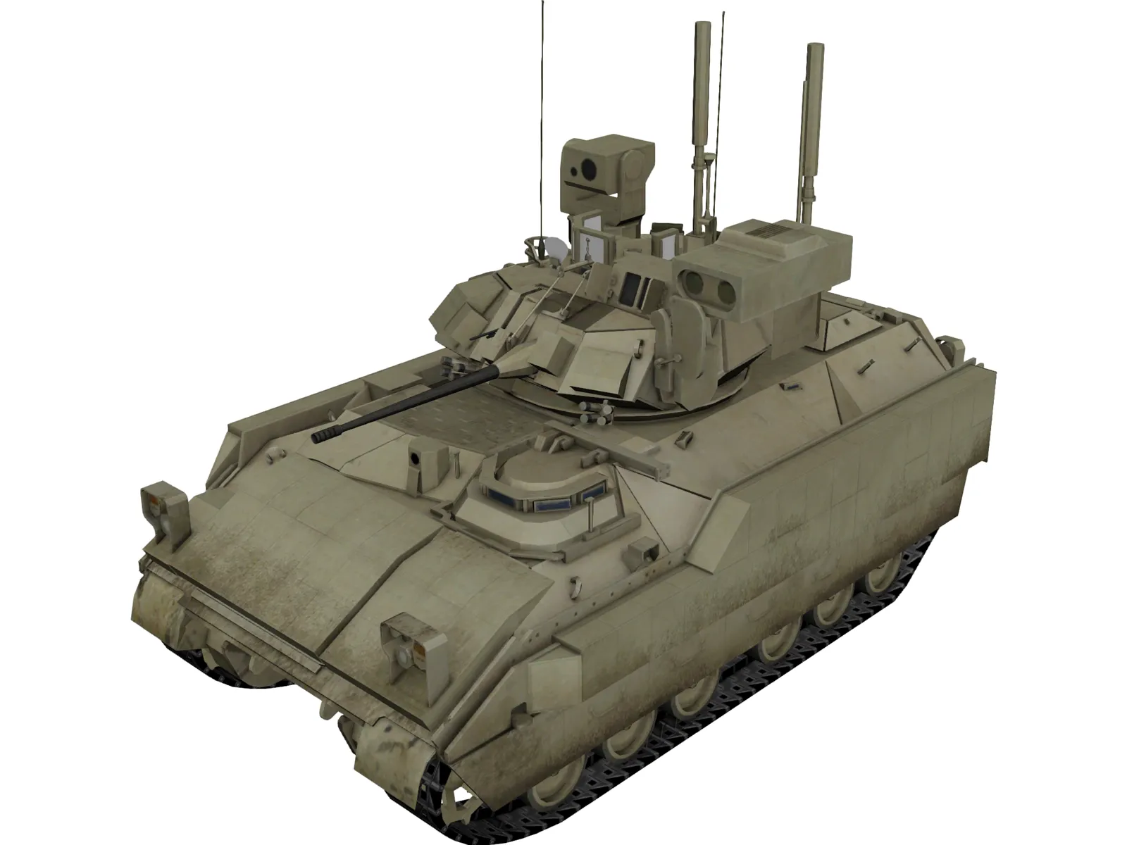 M2A3 Bradley with ERA 3D Model main preview