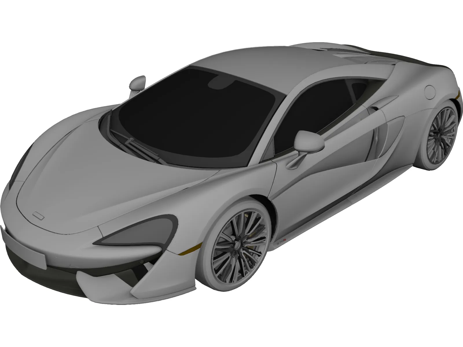 McLaren 570S 3D Model main preview