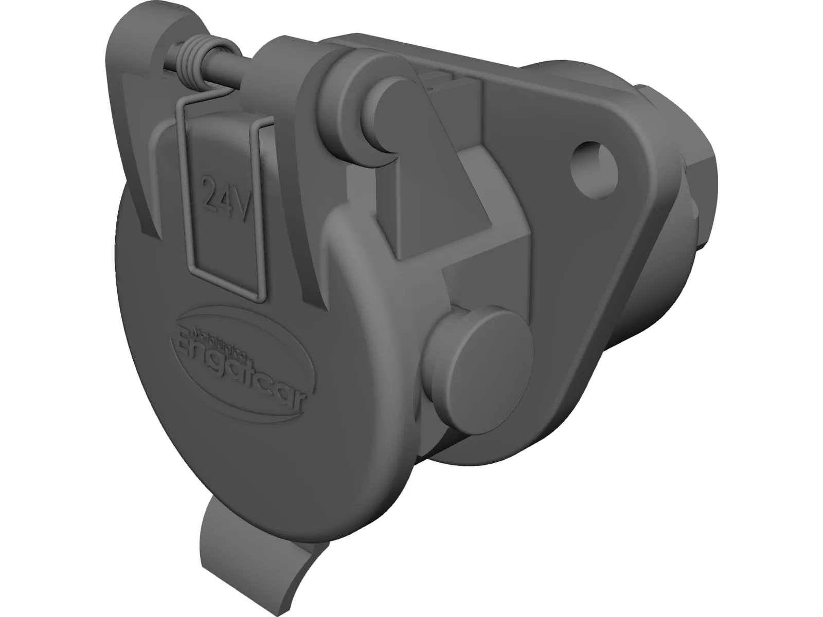 ABS Socket for Trailer 3D Model main preview