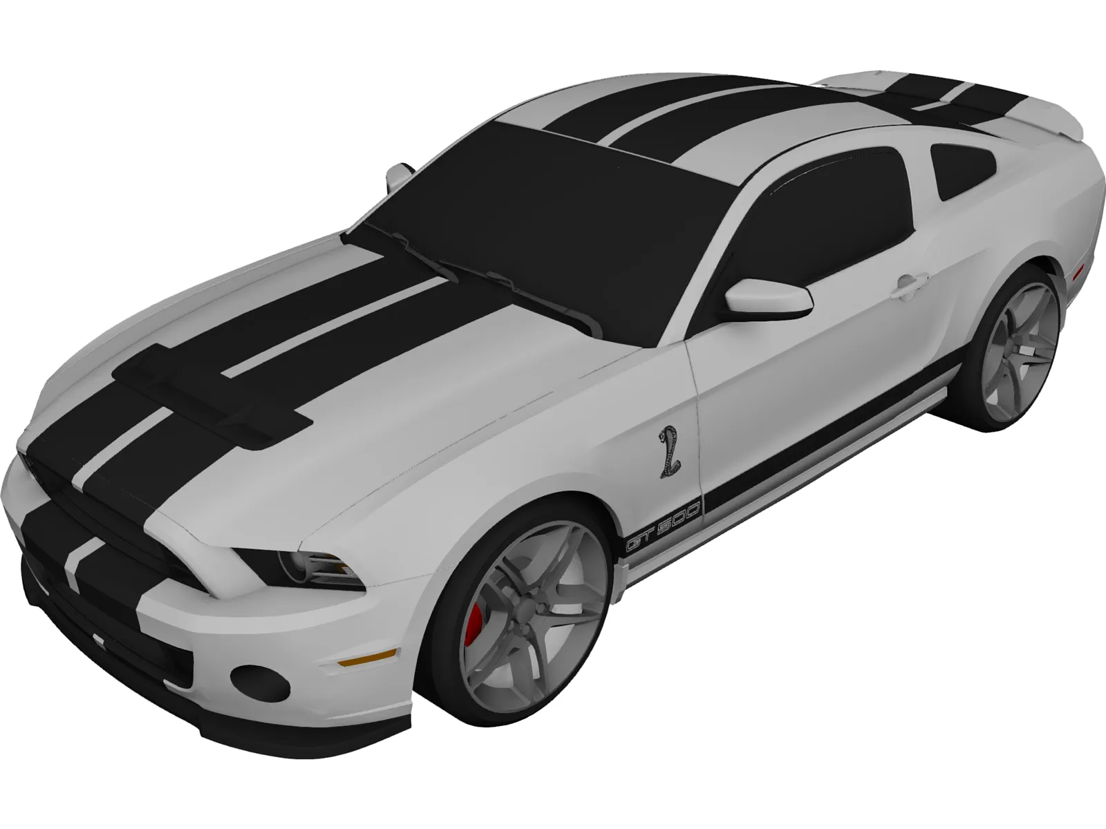 Ford Mustang Shelby GT500 3D Model main preview
