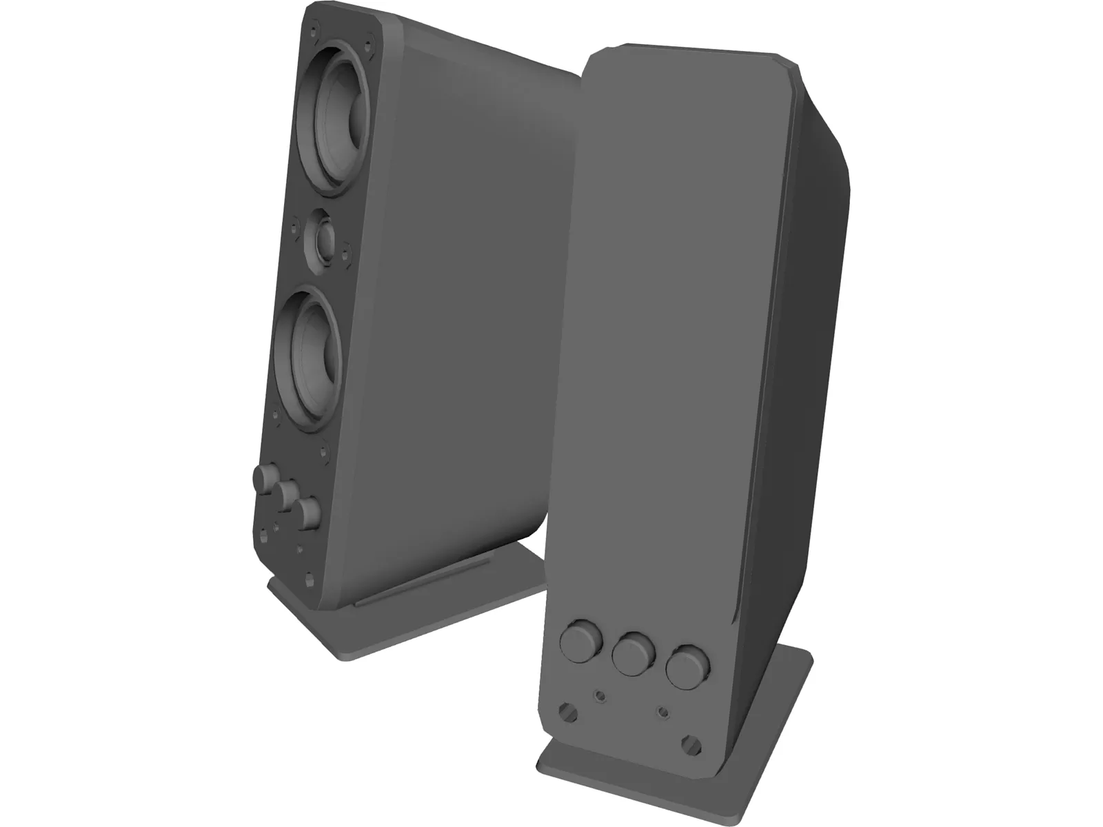 Creative Gigaworks T40 Speakers 3D Model main preview
