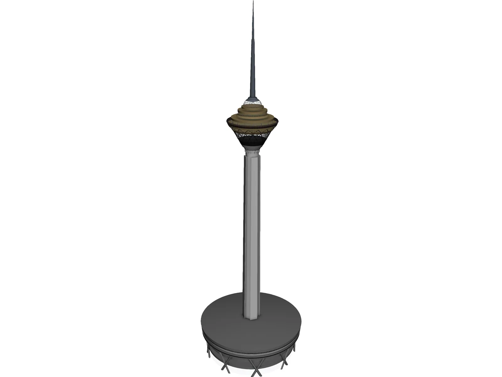 Milad Tehran Tower 3D Model main preview