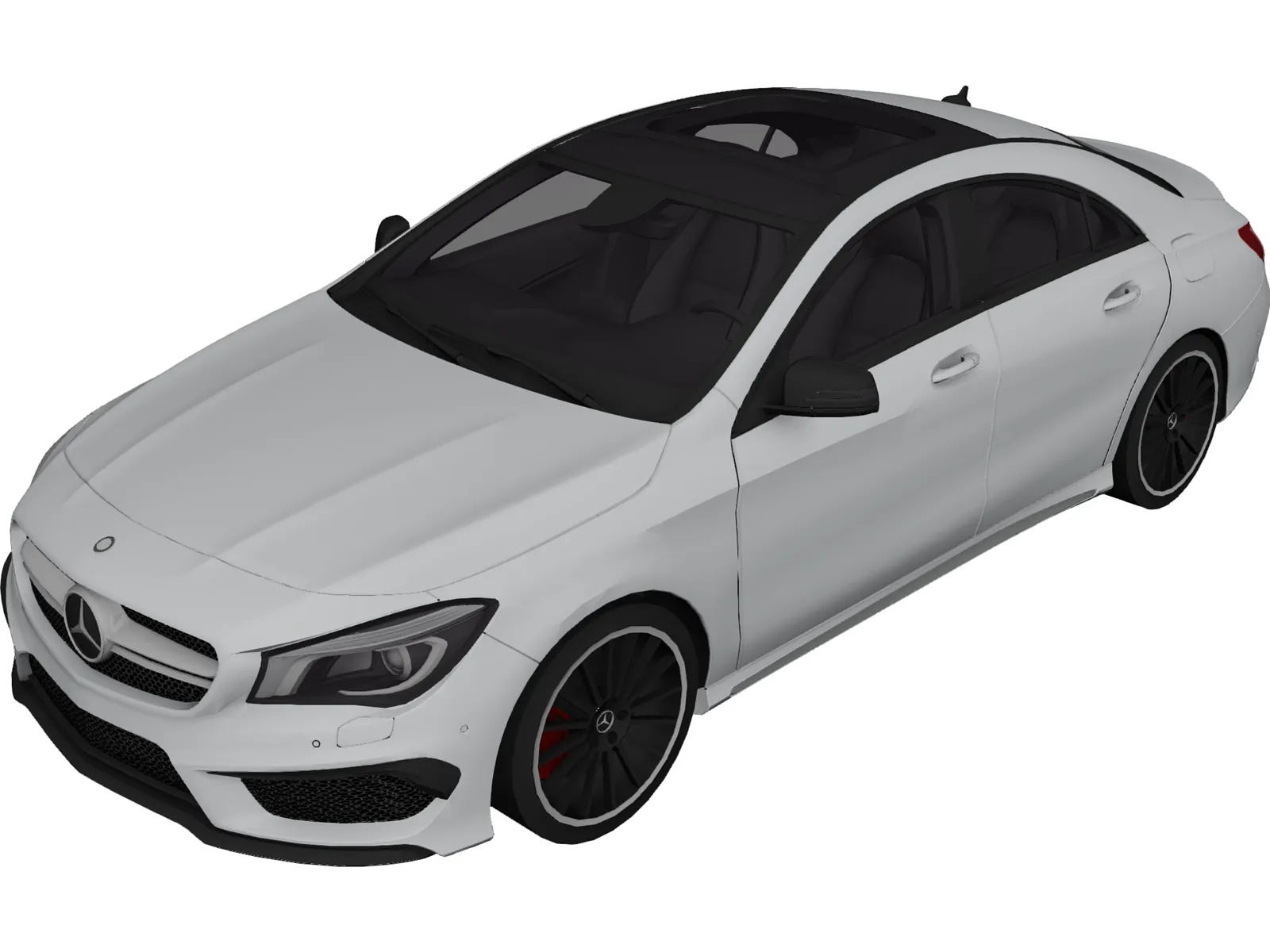 Mercedes-Benz CLA45 AMG (2014) 3D Model main preview