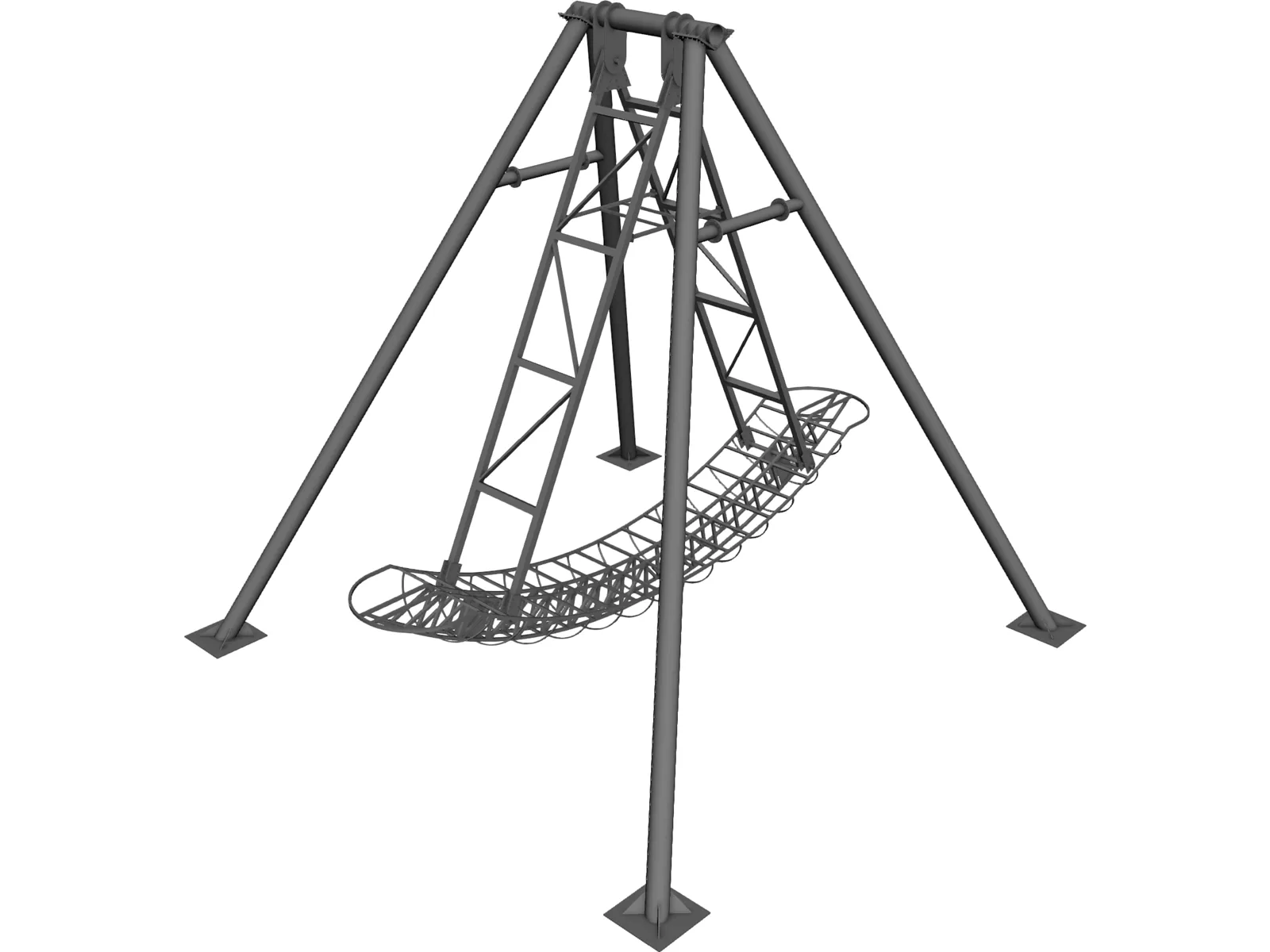 Amusement Park Ship 3D Model main preview