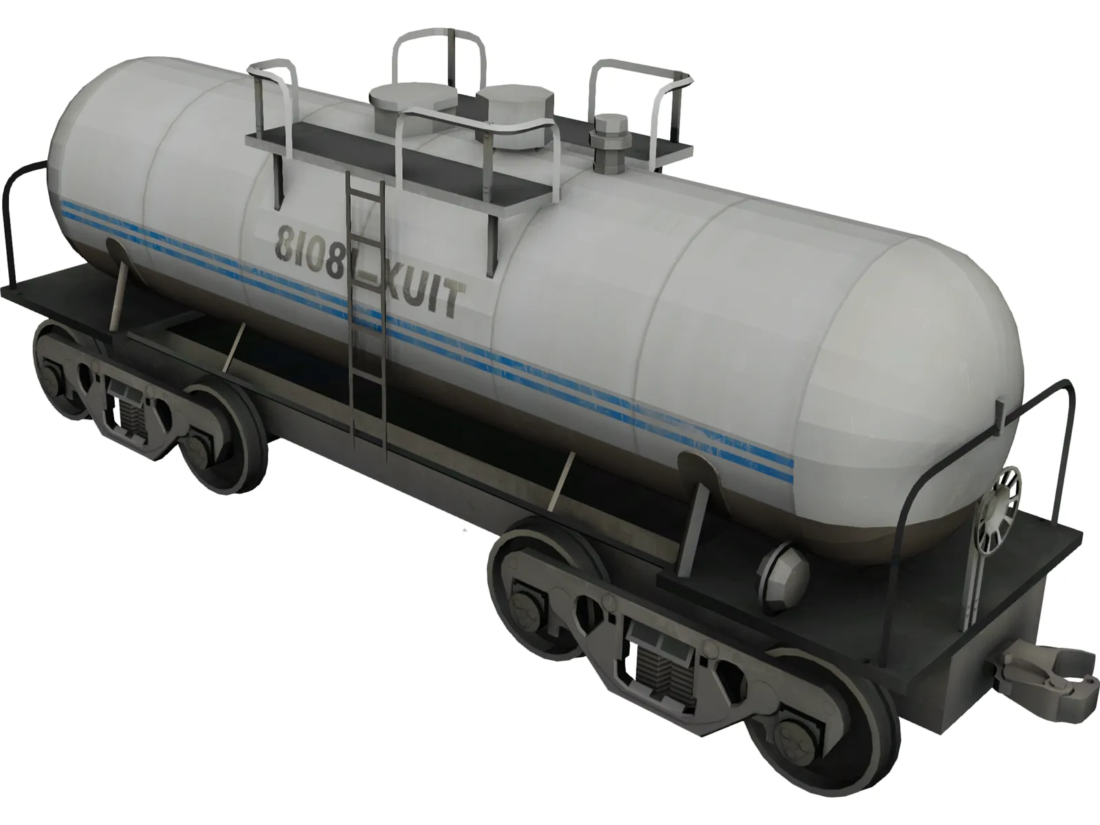 Fuel Tanker 3D Model main preview