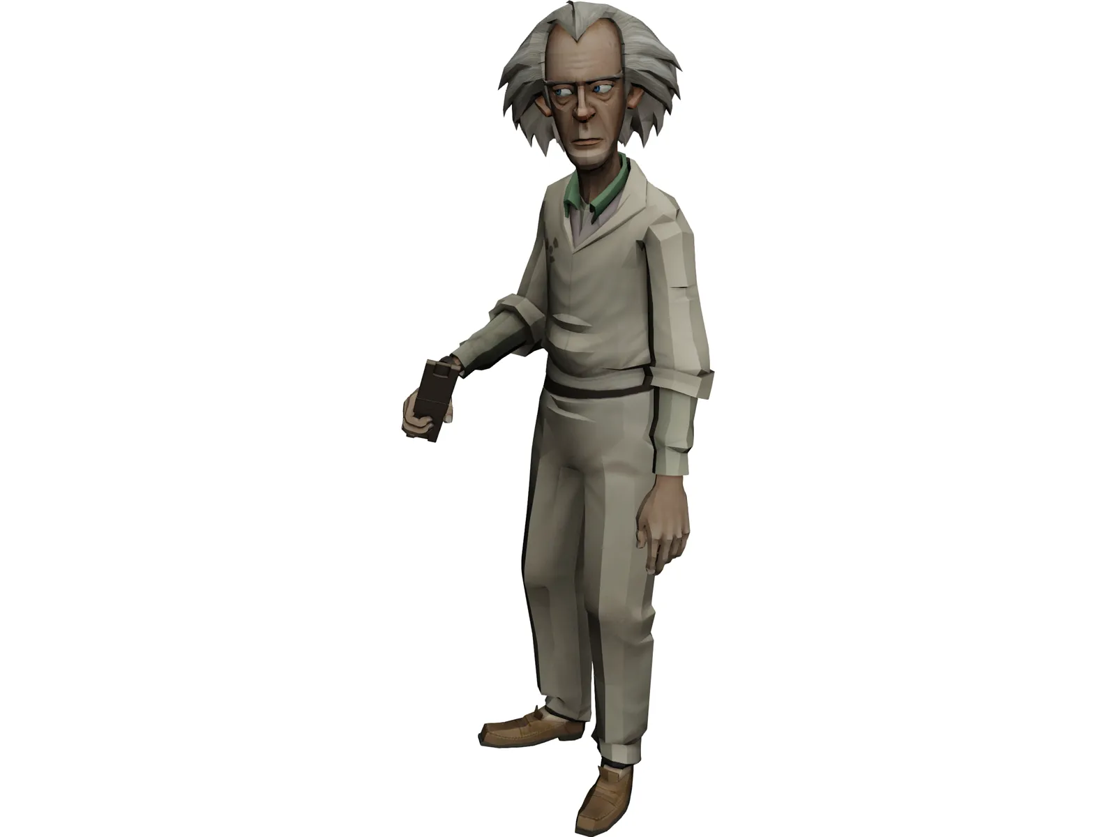 Emmett Brown 3D Model main preview