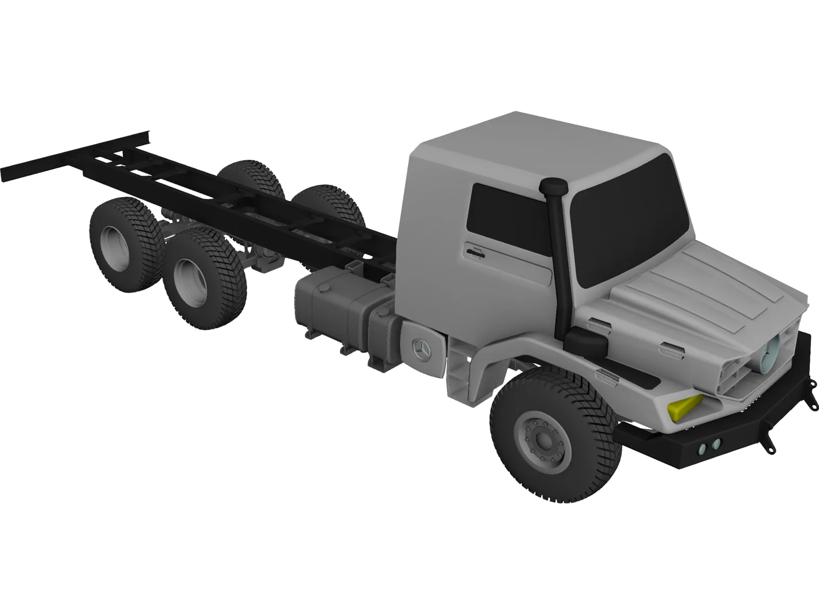 Mercedes-Benz Zetros 3D Model main preview