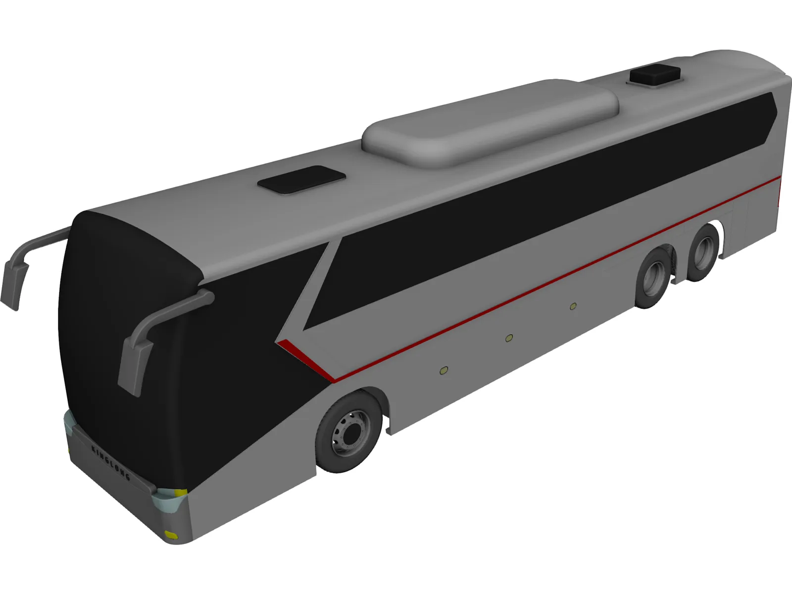 King Long Bus 3D Model main preview