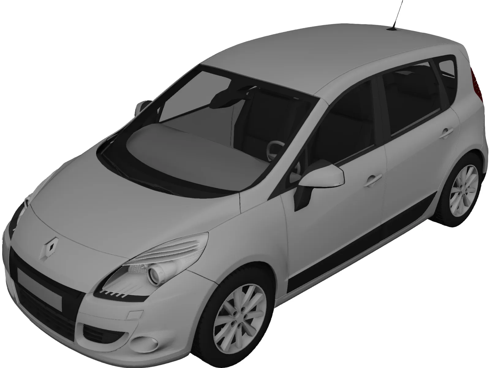 Renault Scenic (2010) 3D Model main preview